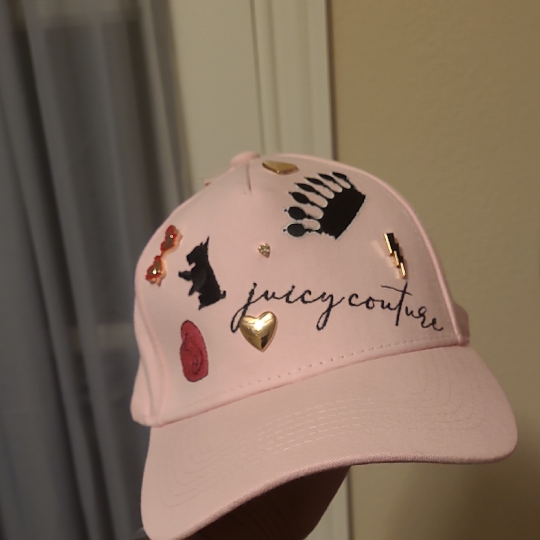 Nwt Juicy Couture Pink Cap With Embellishments